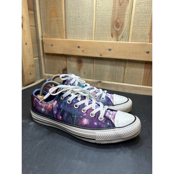 Converse All Star Satin Galaxy Print Sneakers Womens 8 Mens 6 - Picture 1 of 10